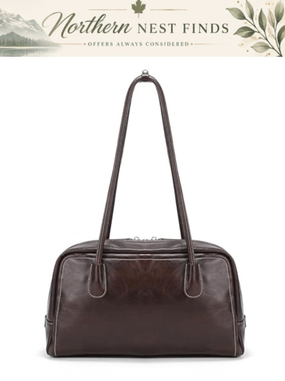 Vegan Leather Crossbody Hobo Bag Small Shoulder Bag Adjustable Strap